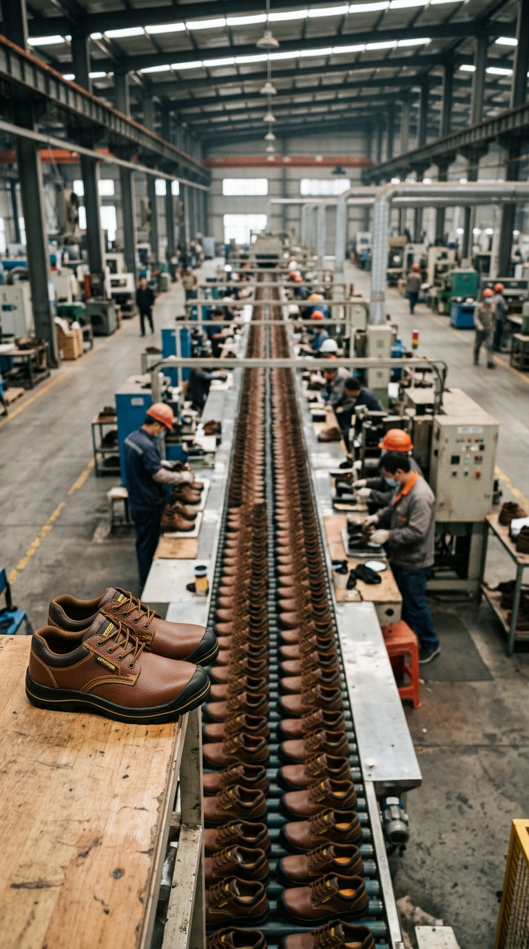 Safety shoes manufacturing facility